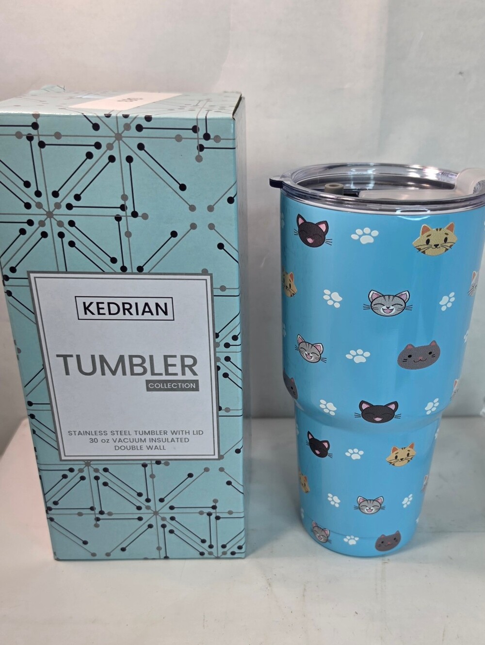 Kedrian Cat Mom 30oz Stainless Steel Tumbler